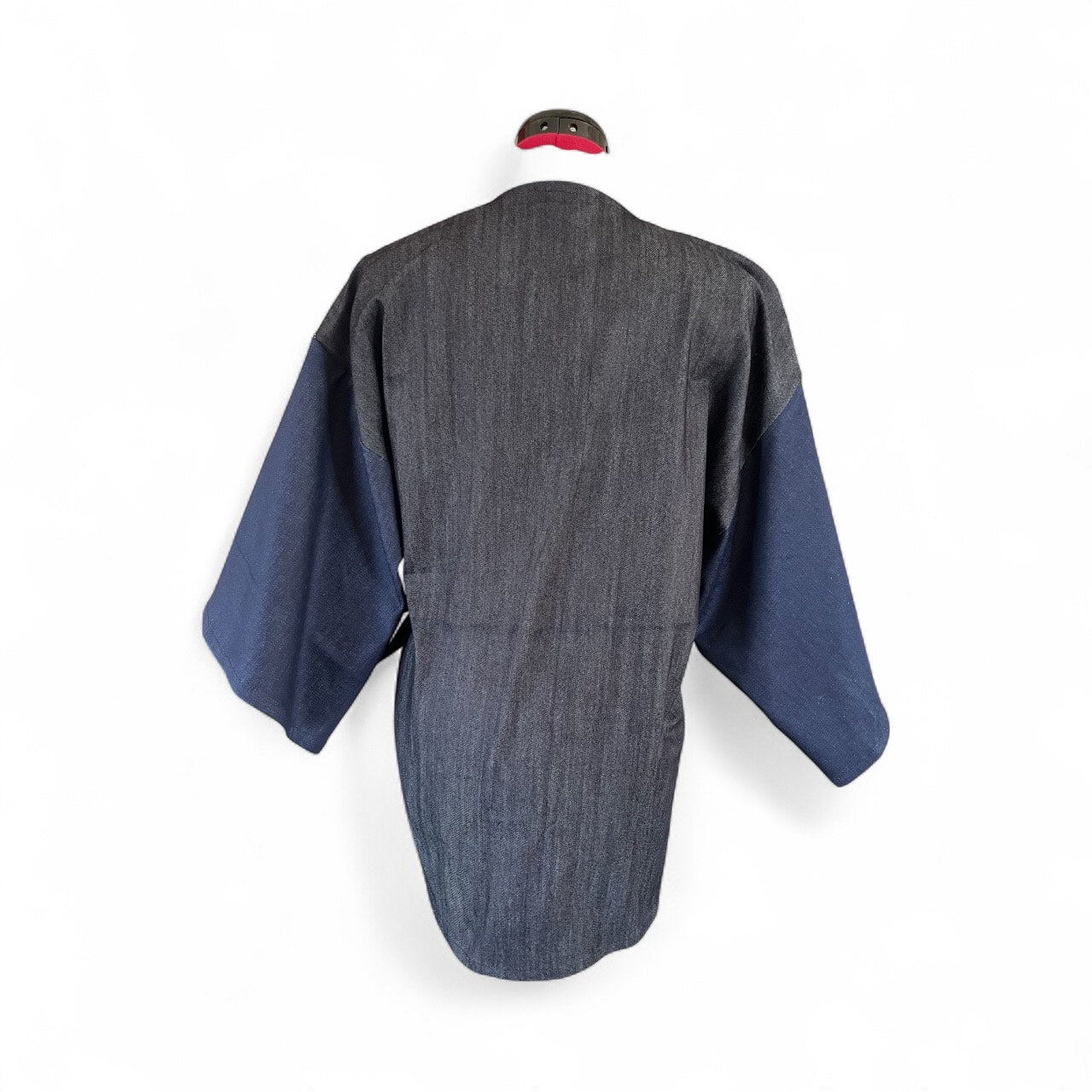 Denim Kimono Jacket – Sustainable Oversized Wrap Coat with Waist Tie