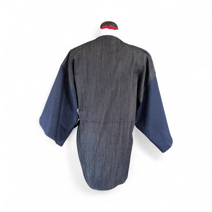 Denim Kimono Jacket – Sustainable Oversized Wrap Coat with Waist Tie